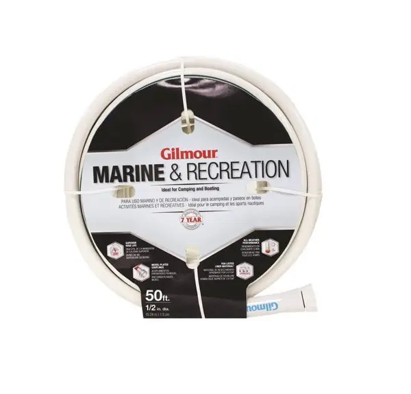 Gilmour 884501-1001 Heavy-Duty Garden Hose 1/2 x 50' White
