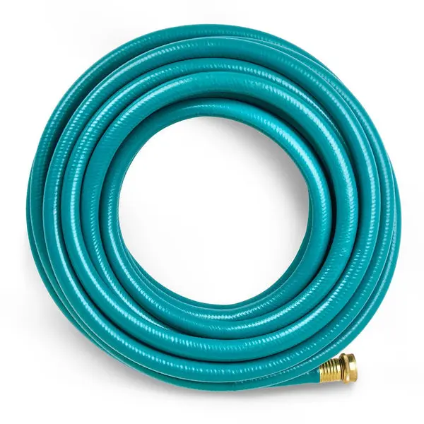 Gilmour Flexogen Medium Duty 4-Ply Reinforced Vinyl Hose 5/8 x 50 Feet - Kink Resistant Garden Hose