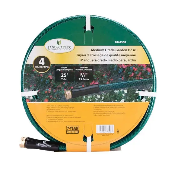 Landscapers Select BL5820025HM Garden Hose 25 Feet Heavy Duty Flexible Water Hose Lawn and Garden