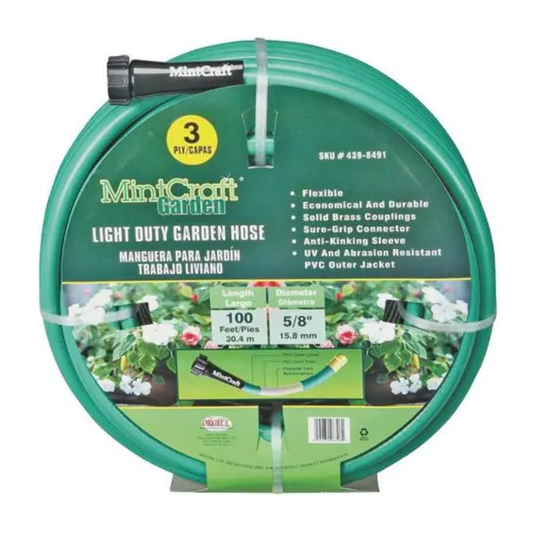 Landscapers Select GH-58503-1003L 100 ft Green Garden Hose Large Yards