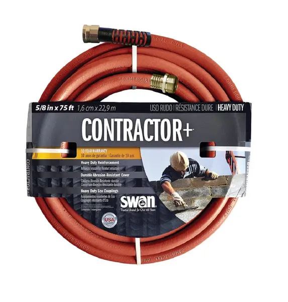 Swan SNCG58075 Contractor Plus Heavy Duty Garden Water Hose 5/8 x 75 Feet