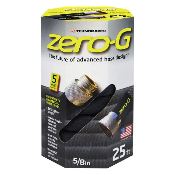 Zero-G 4001-25 Zero-G Garden Hose 25 Feet 650 PSI Heavy Duty Lightweight