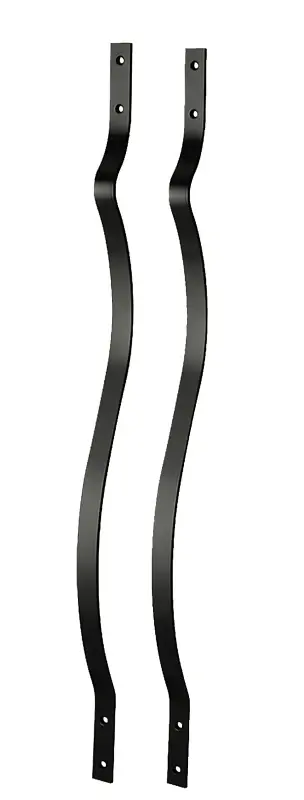 Maine Ornamental 74737 Baroque Baluster, 32-1/4 L, Aluminium, Black, Powder-Coated