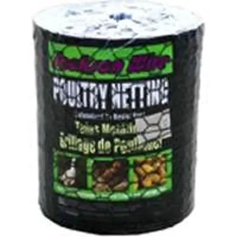 Jackson Wire 12014229 Poultry Hex Netting, 150 ft L, 12 W, 20 Gauge, Hexagonal Mesh, 1 Mesh, Galvanized