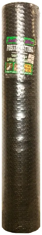 Jackson Wire 12 01 48 29 Poultry Hex Netting, 150 ft L, 72 W, 20 Gauge, Hexagonal Mesh, 1 Mesh, Galvanized