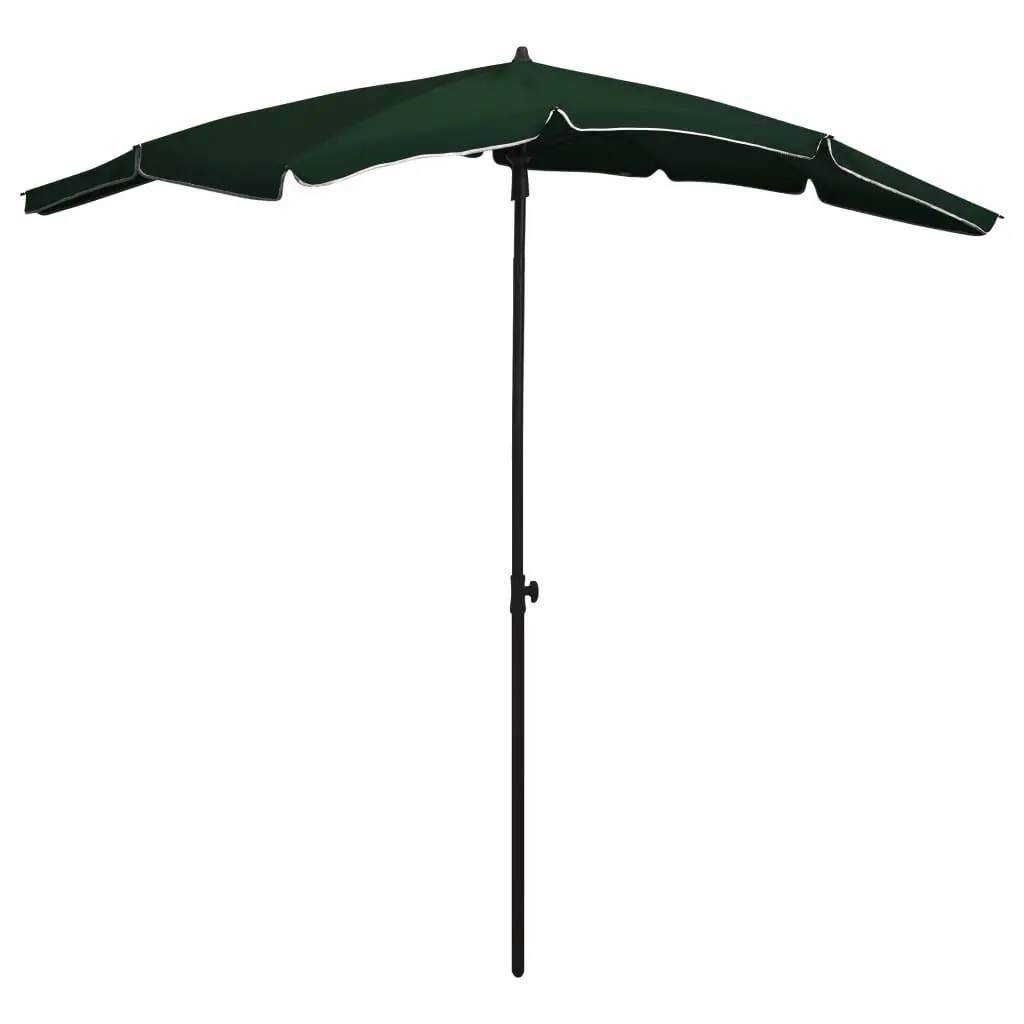 Garden Parasol Pole 78.7x51.2 Inches Green Outdoor Umbrella