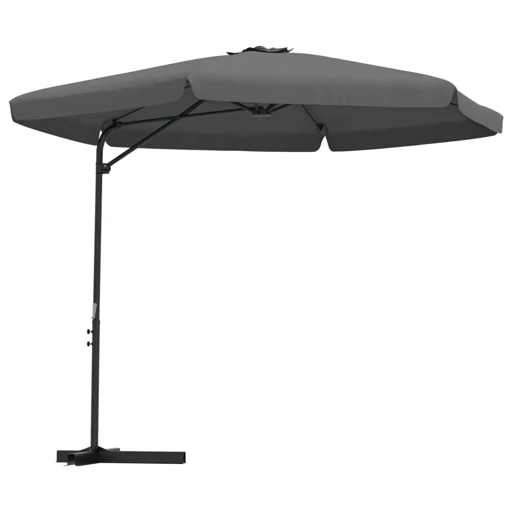 Garden Parasol Steel Pole 118.1 Inches Anthracite Outdoor Patio Umbrella