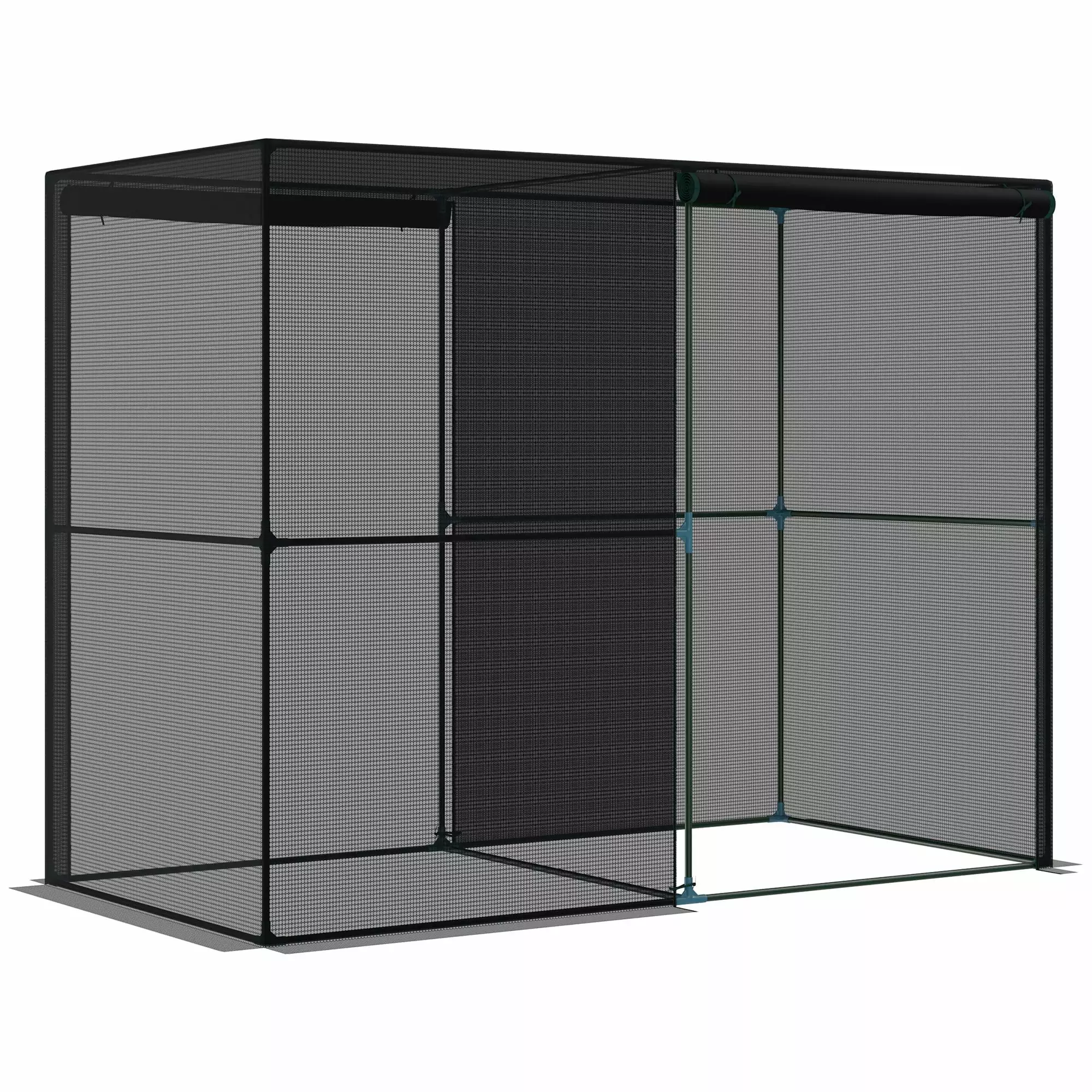 Homiyad 4x8ft Crop Cage Plant Protection Tent Zippered Doors Vegetable Garden