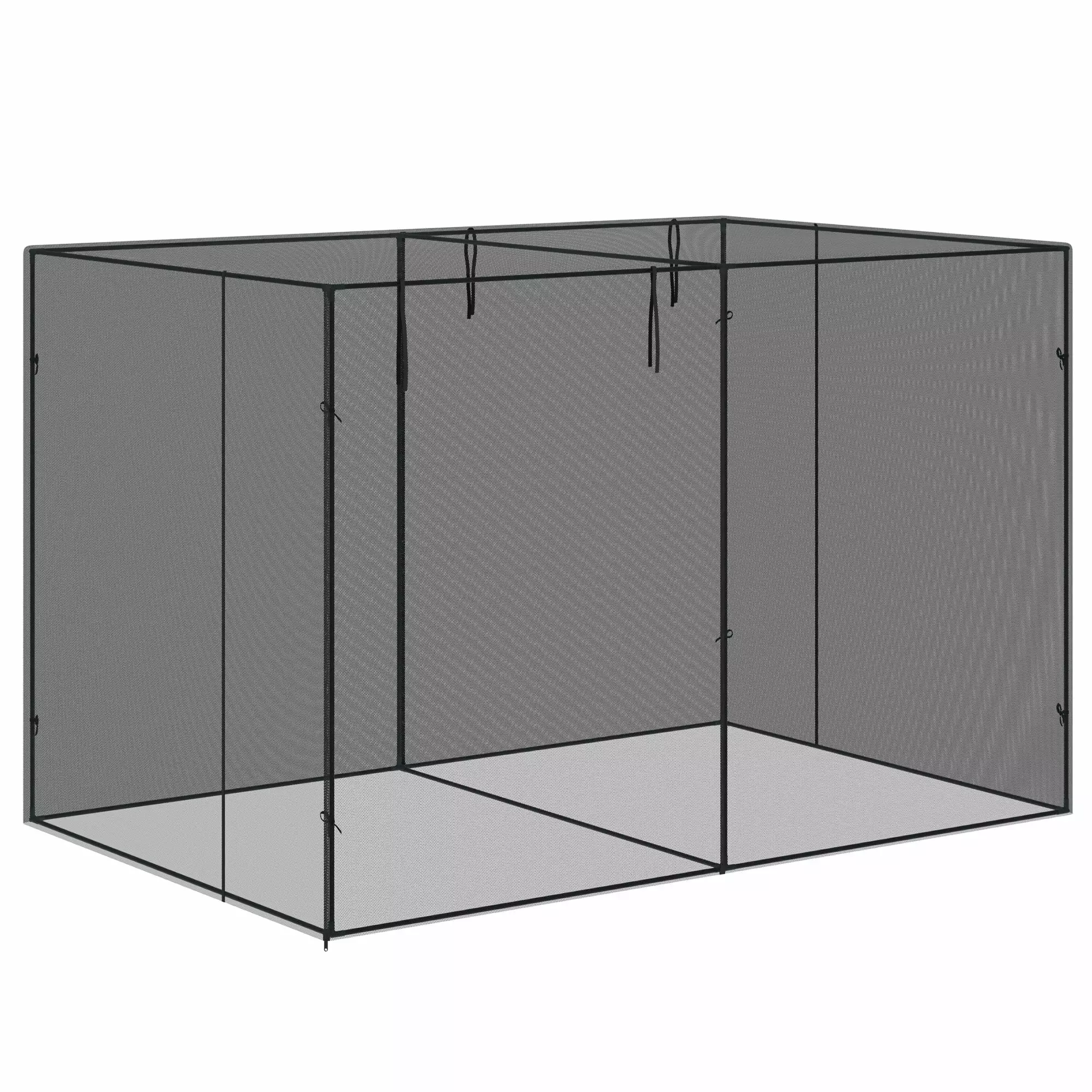 Outsunny 10x6.5ft Crop Cage Plant Protection Tent Zippered Doors Vegetable Garden propulsion Life