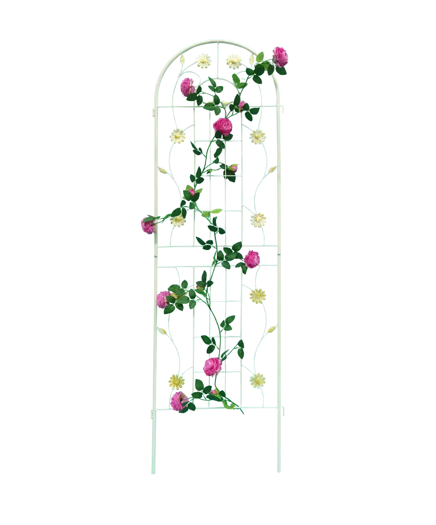 2 Pack Metallic Garden Trellis 71 X 19.7 Inches Rustproof Trellis Climbing Plants garden life