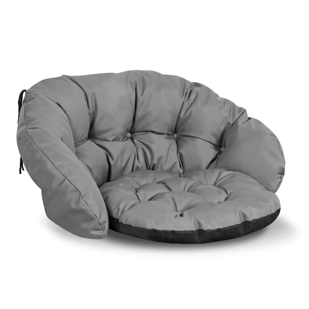 KingGarden Garden Cushion Adjust 2x 122x40 cm + 1x 190x40 cm Waterproof Grey