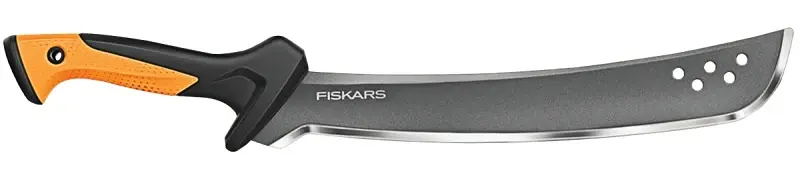 Fiskars 385091-1001 Clearing Machete, 24 OAL, Reinforced Blade Non-Slip Grip