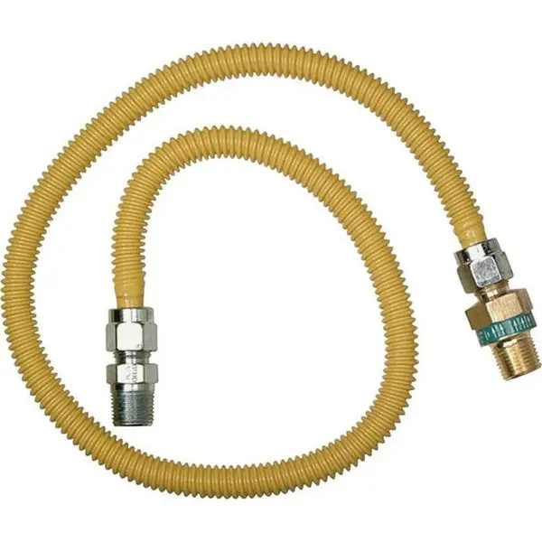 BrassCraft CSSD44R-24P 24 Inch Safety+PLUS Straight Gas Connector 1/2 x 3/8