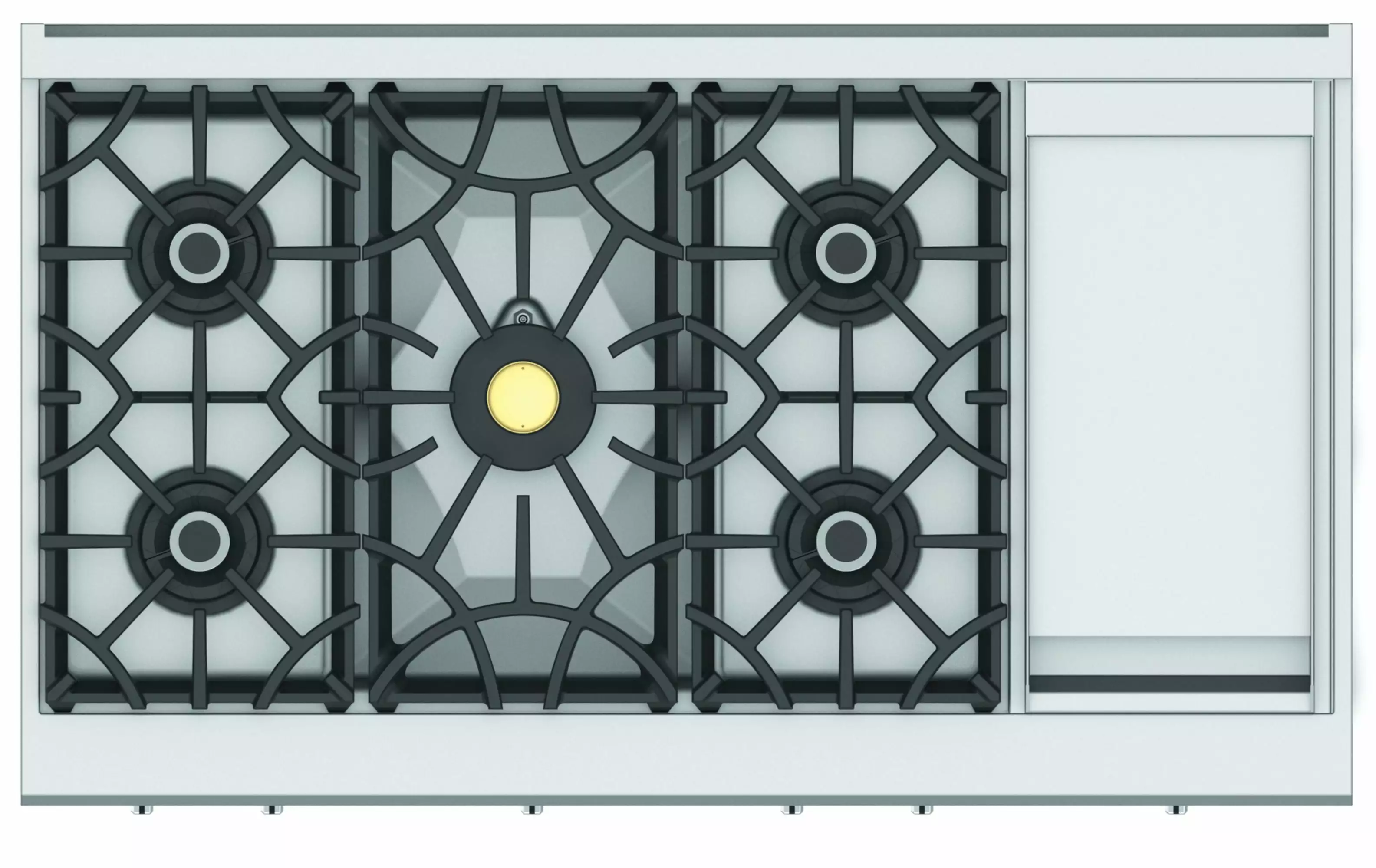 Hestan KRT485GD-NG 48-inch Wide 5 Burner Natural Gas Rangetop Stainless Steel