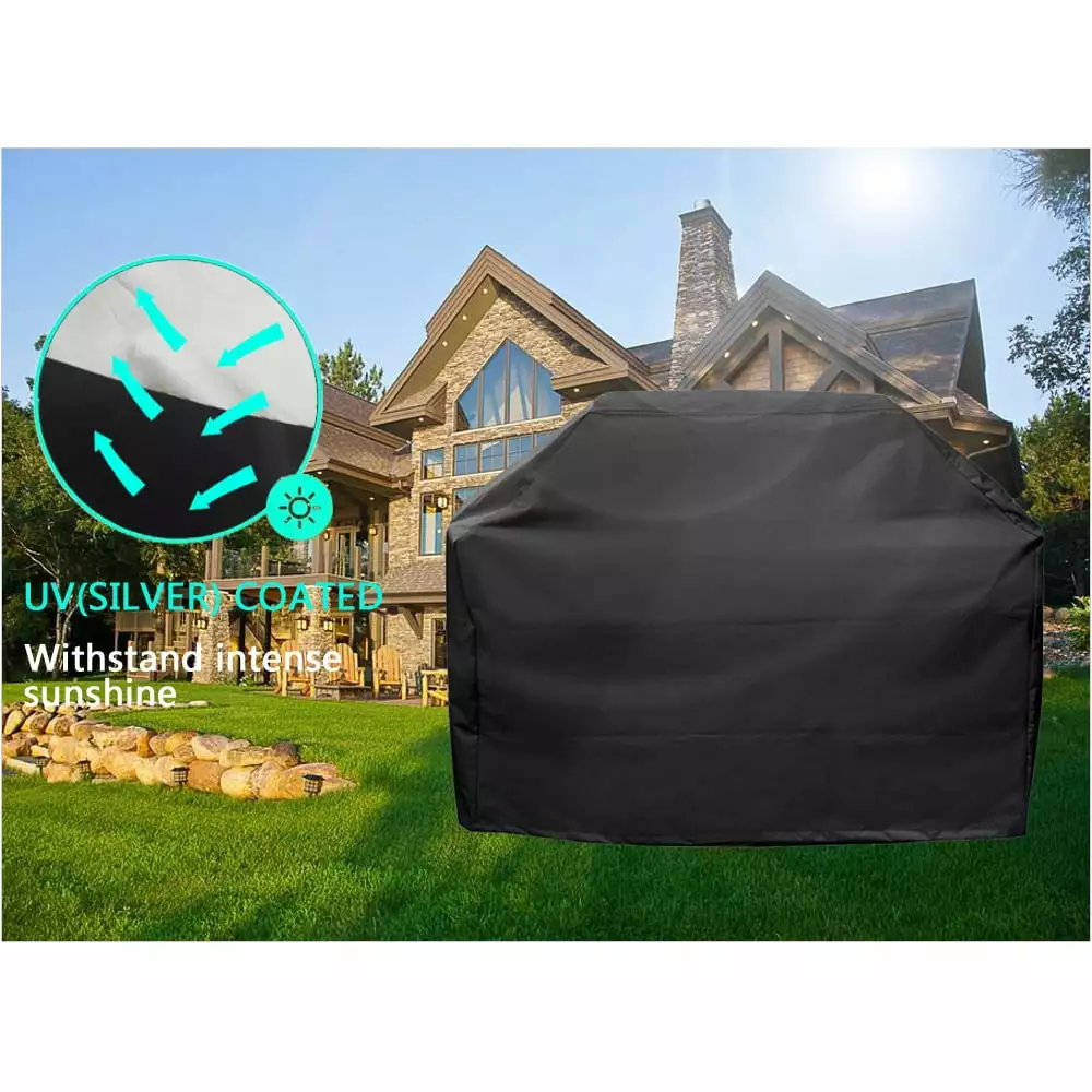 60 Heavy Duty Waterproof BBQ Gas Grill Cover UV Resistant Outdoor Protection L