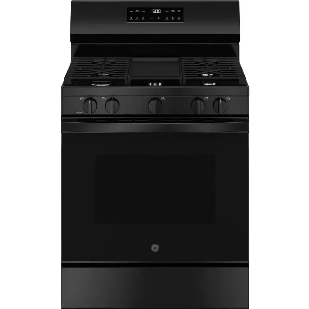GE 30-inch Freestanding Gas Range Center Oval Burner GGF500PVBB