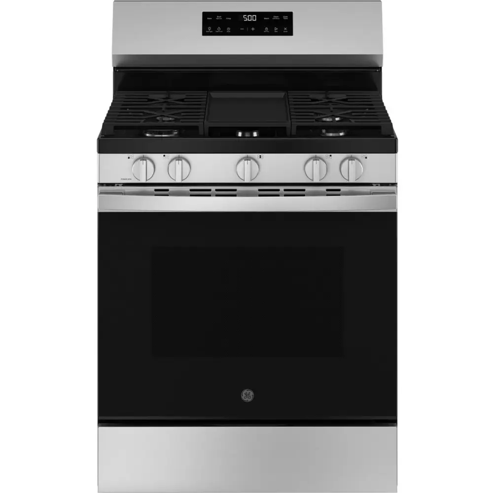 GE 30-inch Freestanding Gas Range Center Oval Burner GGF500PVSS
