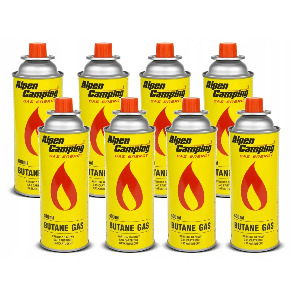 Alpen Camping 8x 500g Gas Cartridge Gas Bottle Gas Stove, Camping Stove, Bunsen Burner, Soldering burner