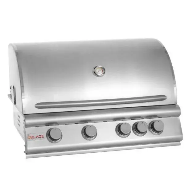 BLZ-4LBM-LP/NG 32 Inch 4-Burner Grill Rear Burner, Traditional Series Stainless Alloy Gas BBQ