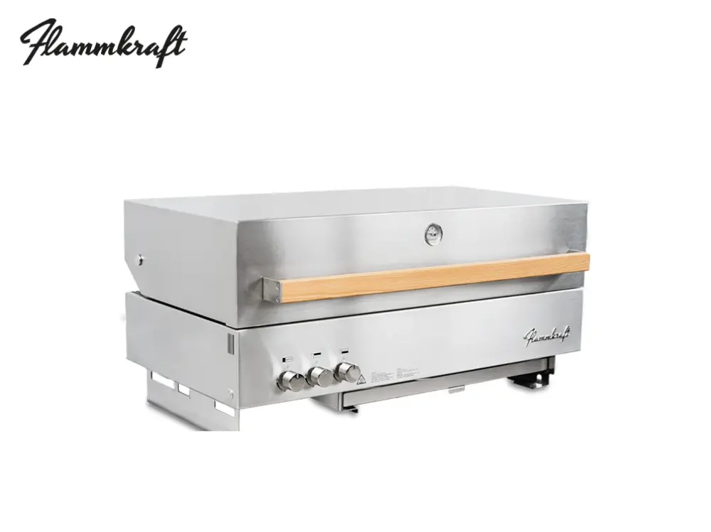 Kamado Style Flammkraft Block D Gen 5 Built- Gas Grill