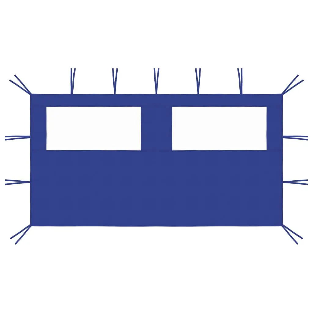 Gazebo Sidewall Windows 13.1x6.6 Blue Outdoor Shelter Accessories