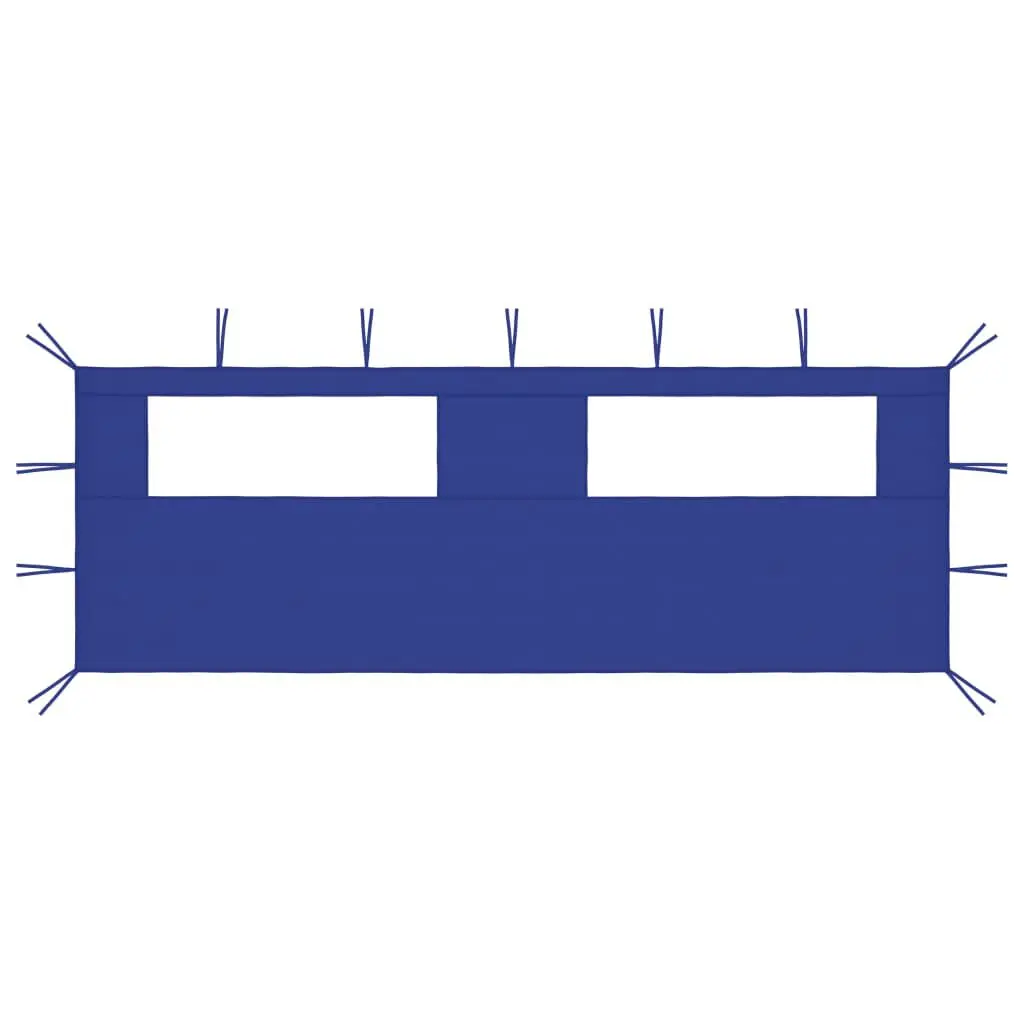 Gazebo Sidewall Windows 19.7x6.6 Blue Outdoor Shelter Accessories