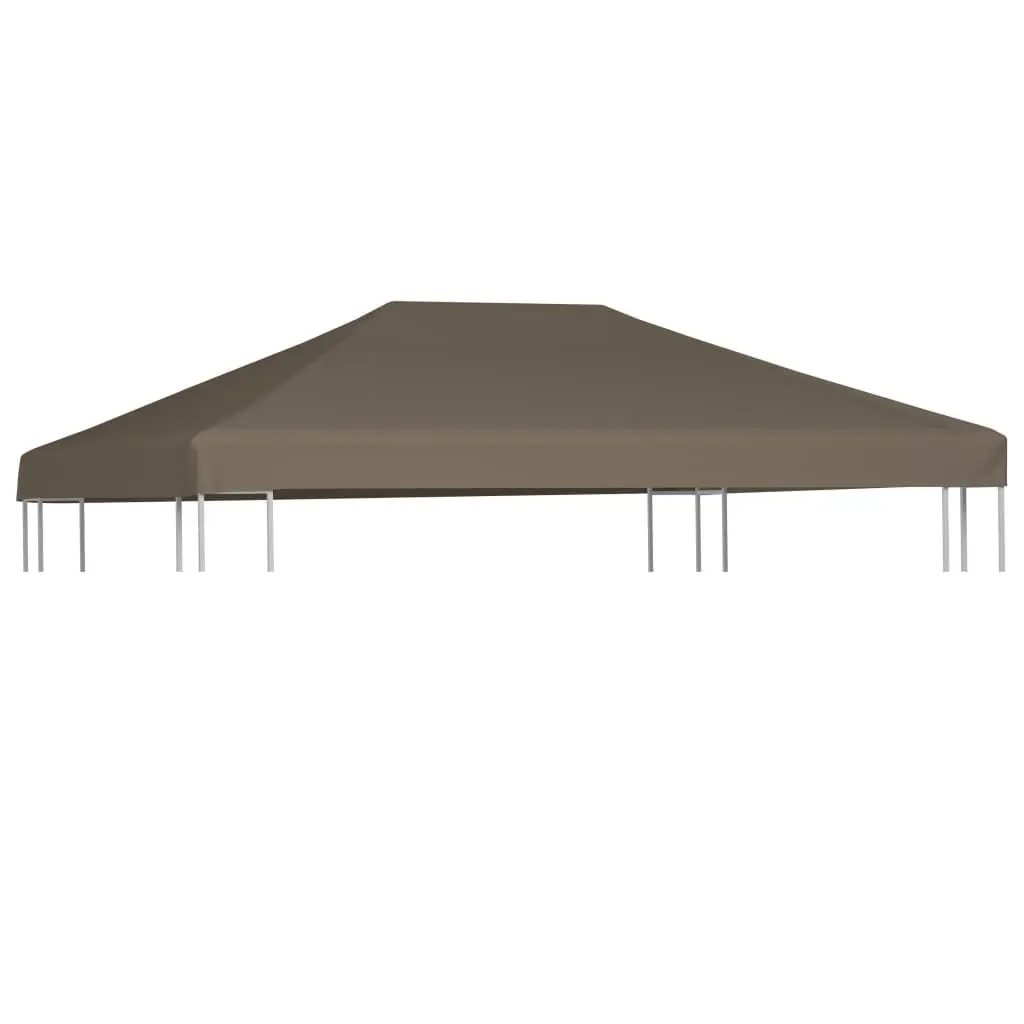 Gazebo Top Cover 9.1 oz/yd² 9.8x9.8 Feet Taupe Replacement Canopy