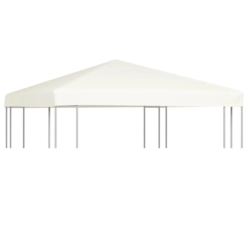 Gazebo Top Cover 1 oz per Square Foot 9.8x9.8 Feet Cream White Replacement Canopy