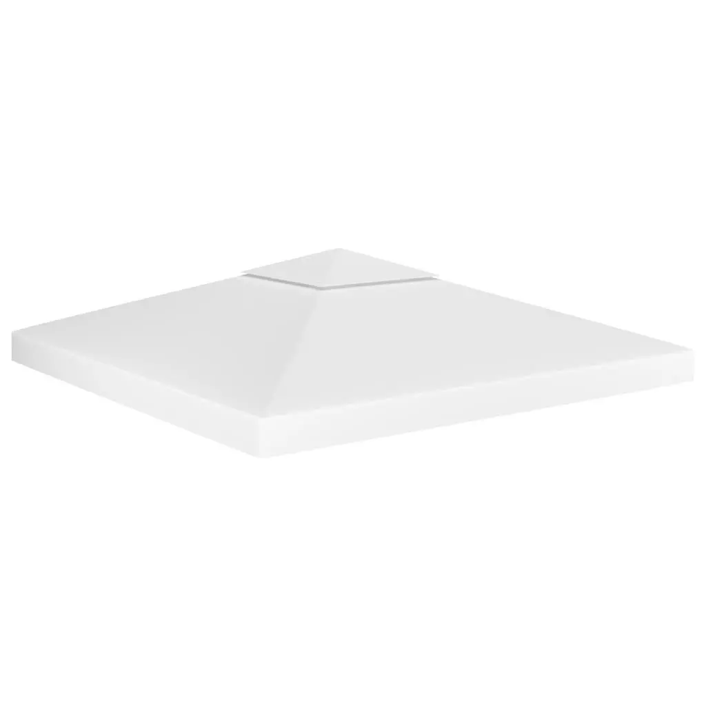 2-Tier Gazebo Top Cover 1 oz/ft² 9.8x9.8 White Waterproof Canopy Replacement