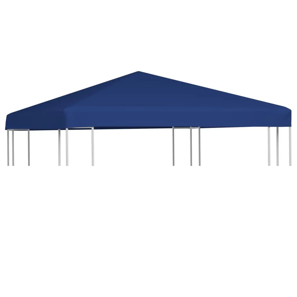 Gazebo Top Cover 9.8x9.8 Feet Blue 1 oz/ft² Waterproof Replacement Canopy Outdoor Gazebos