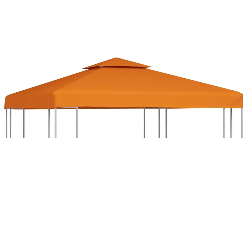 Orange Gazebo Cover Canopy Replacement 1 oz/ft² 9.8x9.8 Feet Outdoor Shade