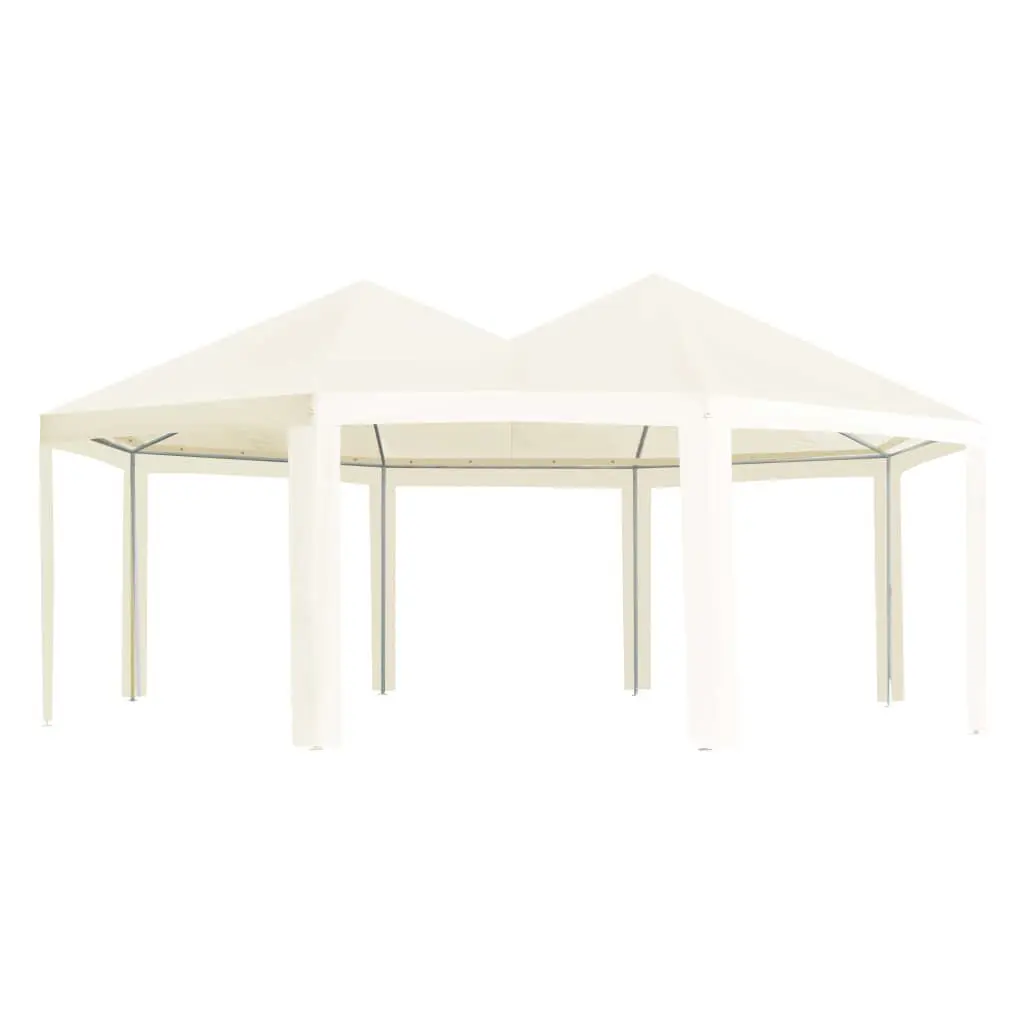 Outdoor Gazebo Cream 236.2x173.2x129.9 Inches Large Garden Canopy