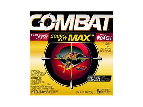 Combat Superbait Roach Bait Large Roaches 8 Count Effective Pest Killer
