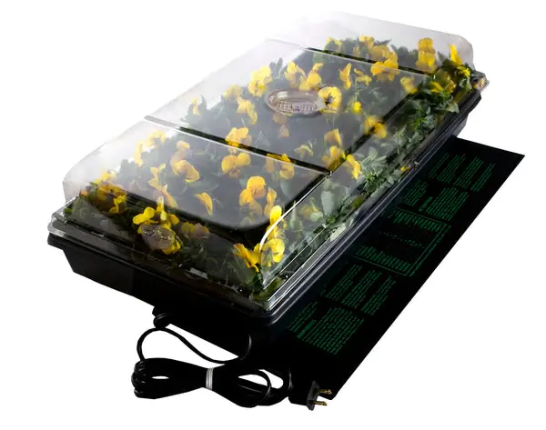Hydrofarm CK64050 Germination Station Heat Mat Tray 72 Cell Pack and 2 Inch Dome