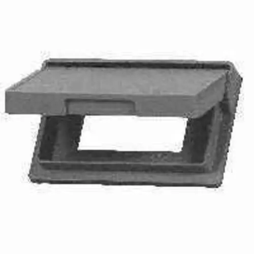Cooper Wiring S3966 Horizontal Weatherproof GFCI Cover Gray