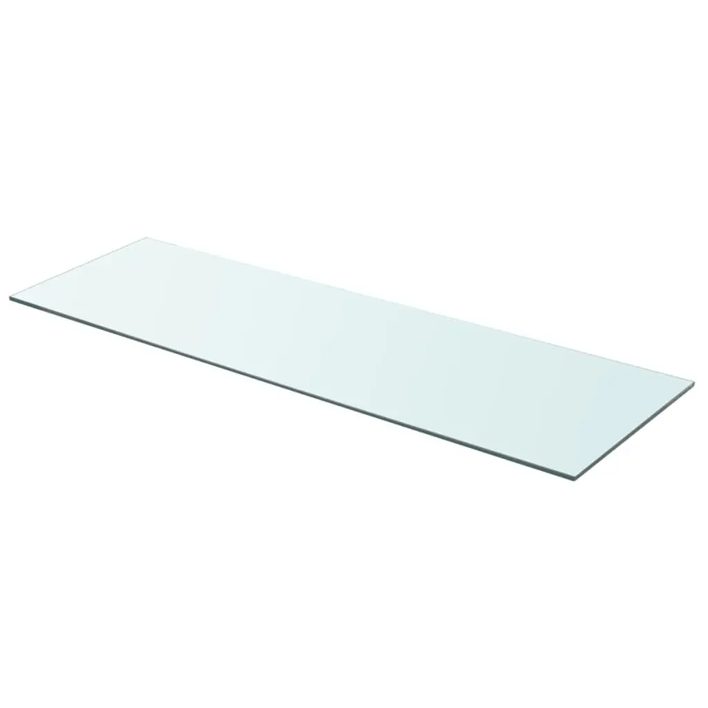 Shelf Panel Glass Clear 35.4x11.8 Inches Floating Wall Shelf