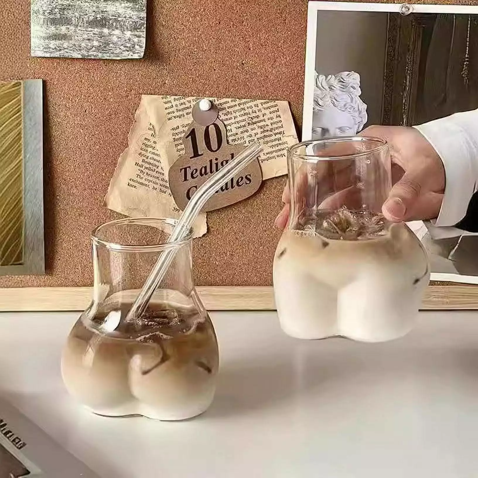 Quirky Glass Coffee Cups - Sexy Fart Cup Multifunctional Kitchen Tool Home Use