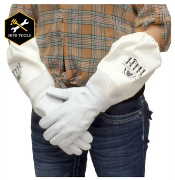 Harvest Lane Honey CLOTHGXS-103 Goatskin Beekeeper Gloves Adult X-Small