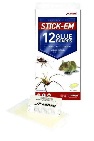 JT Eaton 198-12Pest Catchers Peanut Butter Scented Glue Board 12 Piece