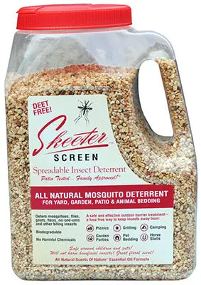 Scent Shop 90800 Skeeter Screen DEET Free Spreadable Insect Deterrent 4 Lb Outdoor Pest Control