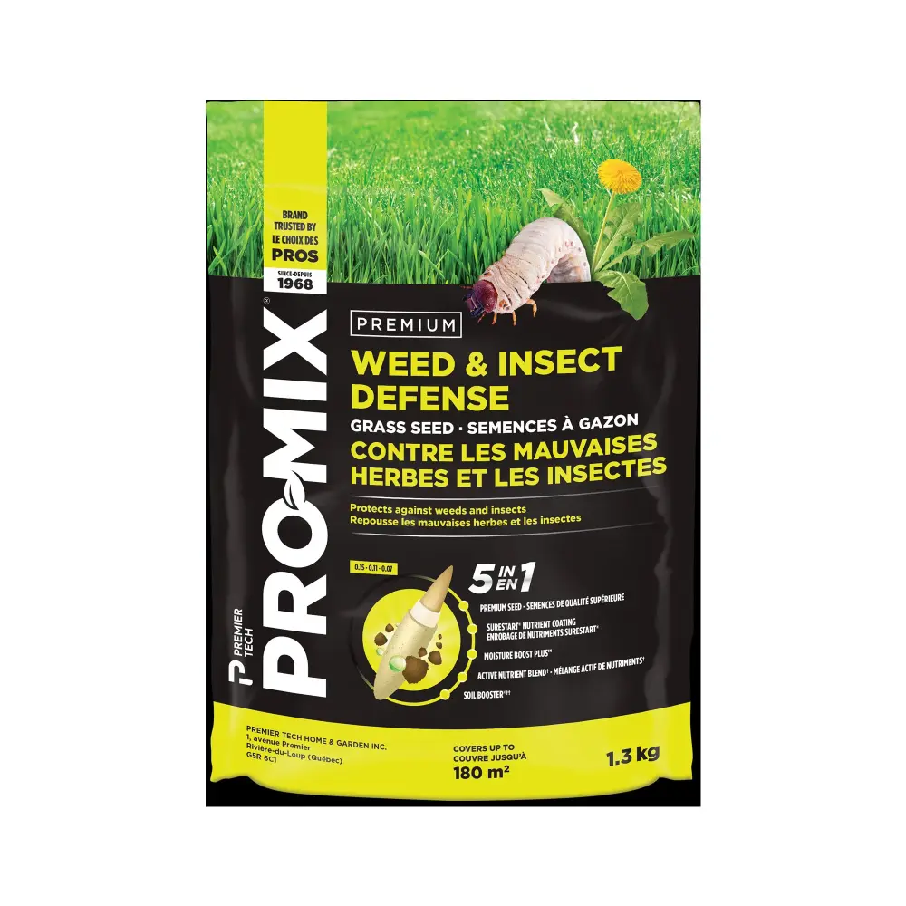 5--1 Weed and Insect Defense Grass Seed, 1.3 kg Compatible Zone 5
