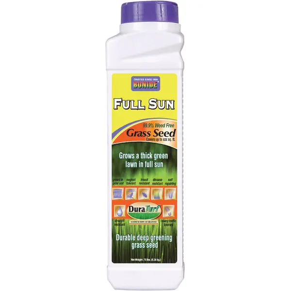 Bonide Duratruf Mix Full Sun Premium Grass Seed 12 Oz Sunny Lawns