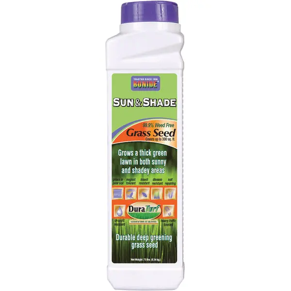 Bonide Duratruf Mix Sun & Shade Premium Grass Seed 12 Oz Lush Lawns