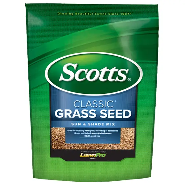 Scotts Classic Grass Seed Sun and Shade Mix 3 Lbs Lawn Seed