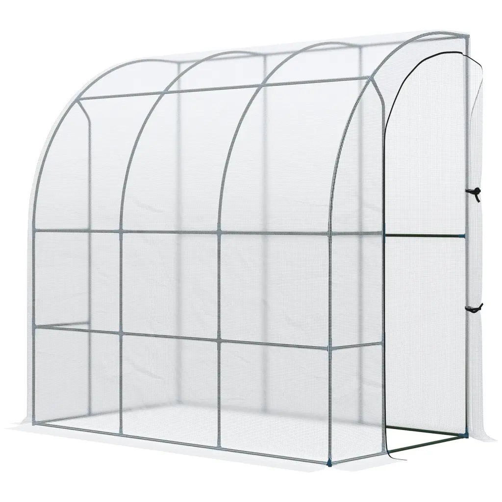 Outsunny 7 X 4 X 7 Outdoor Lean To Greenhouse Walk Green House Garden aosom business