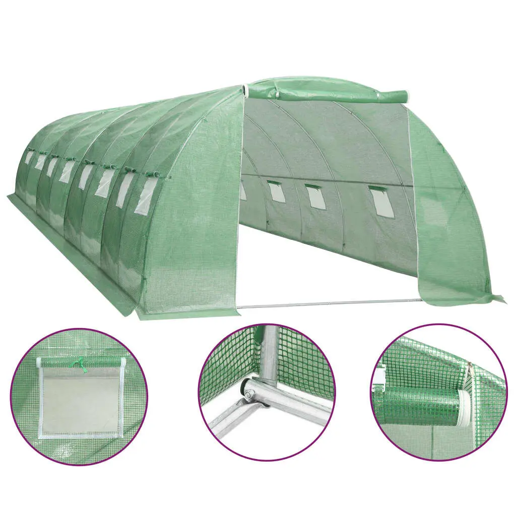 Greenhoutilize 344.4 Square Feet 26.2x13.1x6.6 Feet Outdoor Greenhouse
