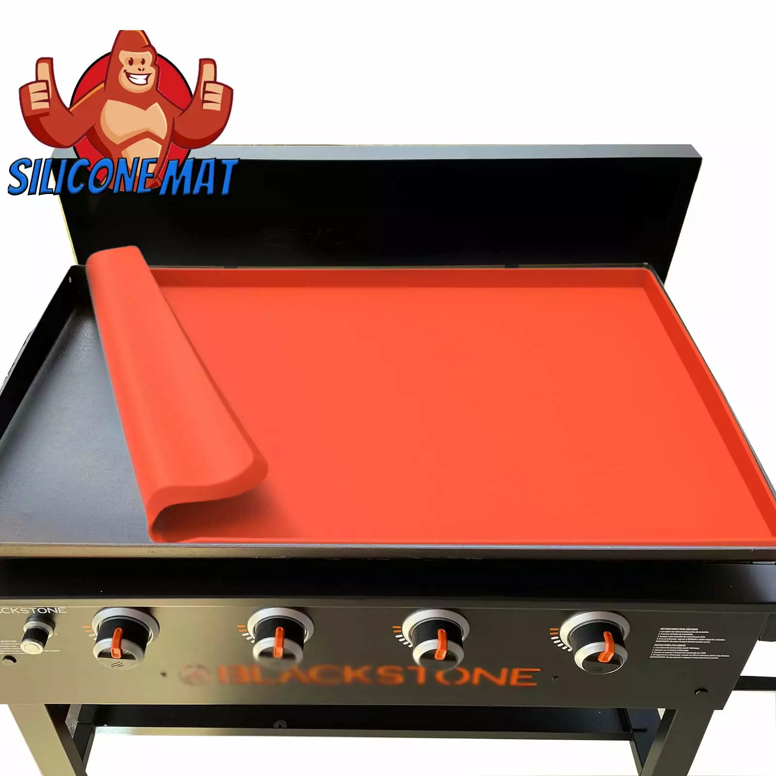 Fnyko 28 Inch Silicone Protective Mat Cover Blackstone Griddle Heavy Duty Non Stick Reusable Food Grade Silicone Grill Mat 28