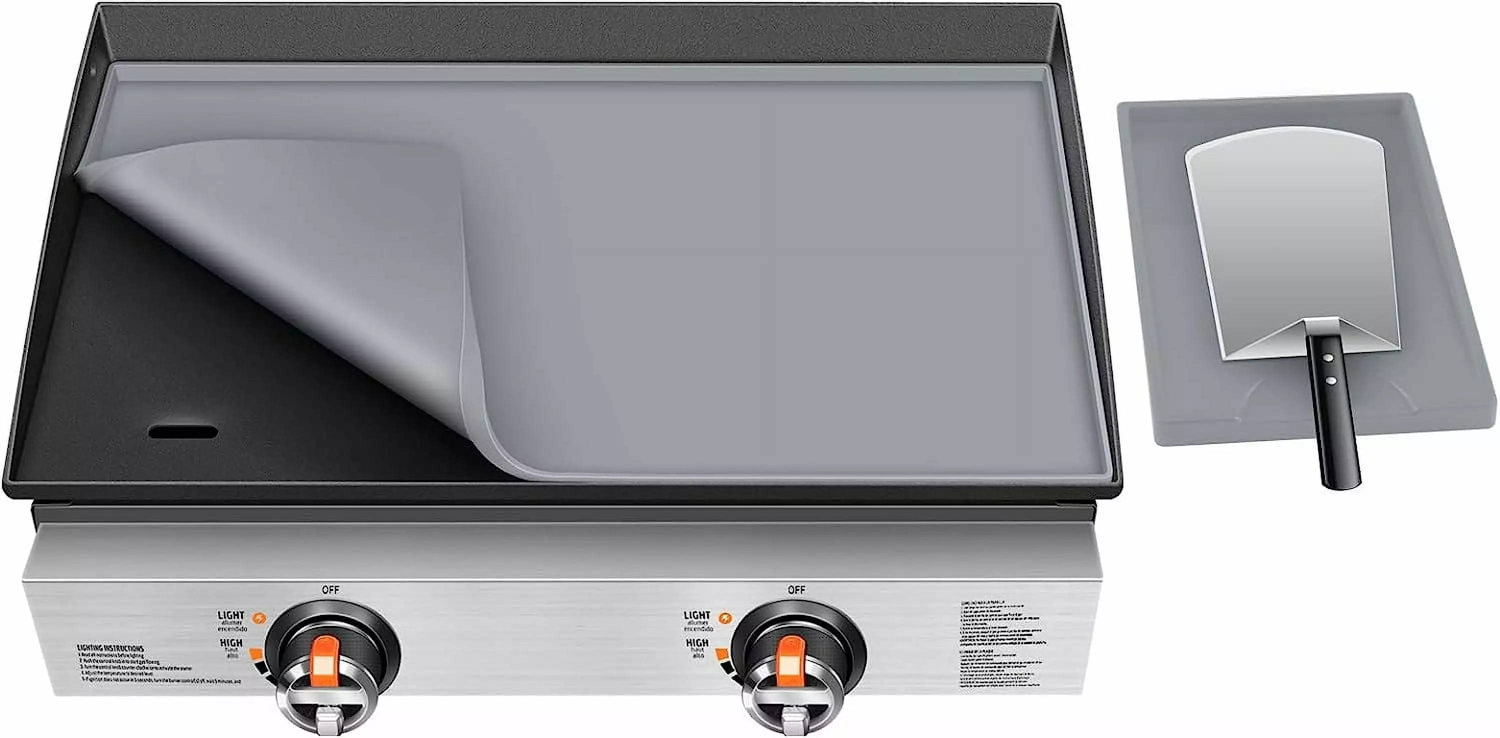 Searglow Griddle Mat Blackstone 22 Inch Silicone Protective Cover Spatula Mat Information