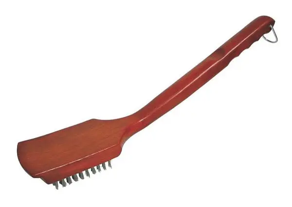 GrillPro 70255 Heavy Duty Hardwood Handle Grill Brush 18 BBQ Cleaning Tool Grill Pro
