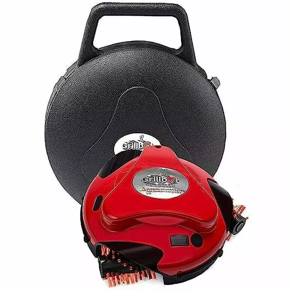 Grillbot Automatic Grill Cleaning Robot Black Carry Case Bundle